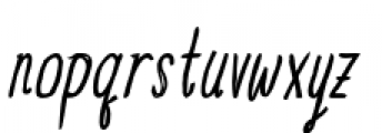 Blue Goblet Drawn Compressed Regular Italic Font LOWERCASE