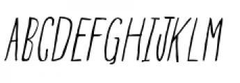 Blue Goblet Drawn Condensed Light Italic Font UPPERCASE