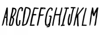 Blue Goblet Drawn Condensed Regular Italic Font UPPERCASE