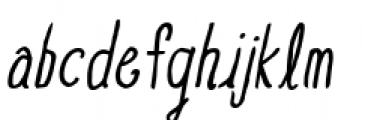 Blue Goblet Drawn Condensed Regular Italic Font LOWERCASE