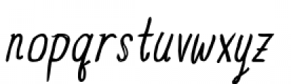 Blue Goblet Drawn Condensed Regular Italic Font LOWERCASE