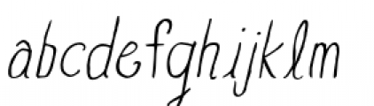 Blue Goblet Drawn Normal Light Italic Font LOWERCASE