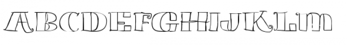 Blue Goblet Serif Outline Black Font UPPERCASE