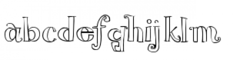 Blue Goblet Serif Outline Reg Font LOWERCASE