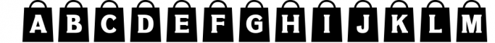Black Friday Cute Shopping Bag font OTF TTF / Procreate font Font LOWERCASE