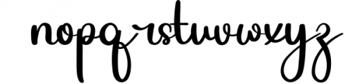 Black Nature - New Handwritten Font Font LOWERCASE