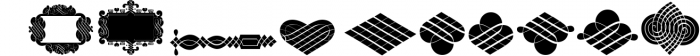 Black Ornaments (FAMILY PACK) Font OTHER CHARS
