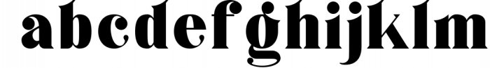 Black Wano Serif Typeface Font LOWERCASE