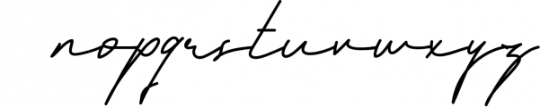 Blesing signature style Font LOWERCASE
