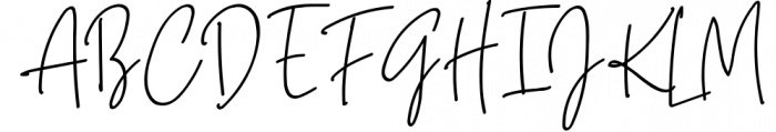Blink High Signature Script Font UPPERCASE