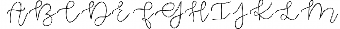 Blooming - Handwritten Font Font UPPERCASE