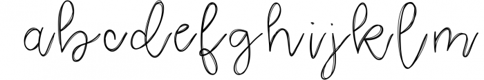 Blooming - Handwritten Font Font LOWERCASE