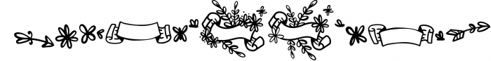 Blossomy - Font Duo + Floral Doodles 2 Font LOWERCASE