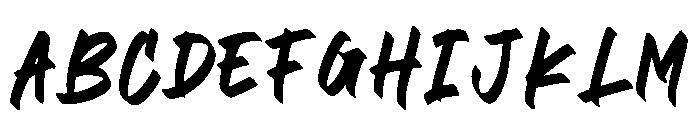 BLACK BRUSH2 FONT