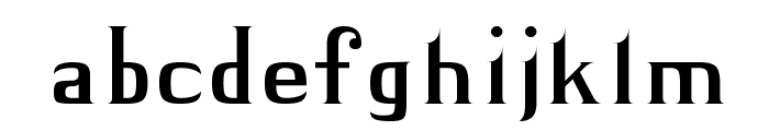 BLACK KNIGHT Regular Font LOWERCASE