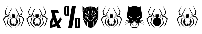 BLACK PANTHER Font OTHER CHARS