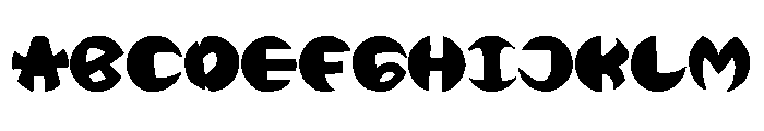 BLACKERS Font UPPERCASE