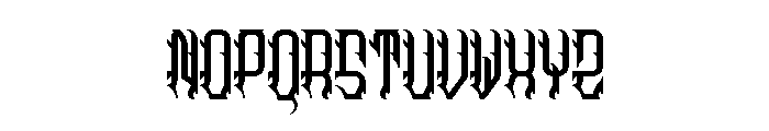 BLASTBEAT Font LOWERCASE