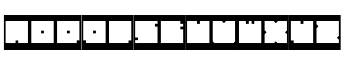 BLOCK-Inverse Font LOWERCASE