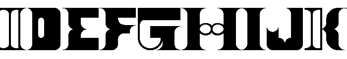 BLOCK PIE Regular Font UPPERCASE
