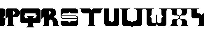 BLOCK PIE Regular Font LOWERCASE