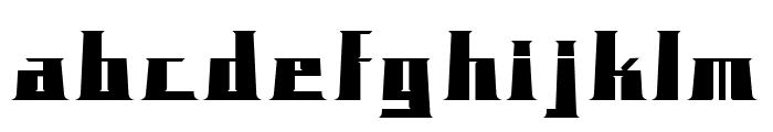 BLOCKO typeface Font LOWERCASE