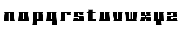 BLOCKO typeface Font LOWERCASE