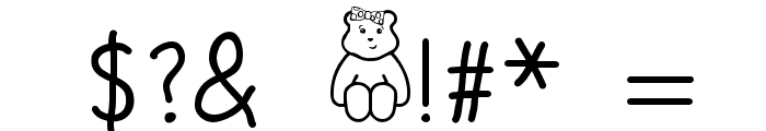 BLUSH BEAR Font OTHER CHARS