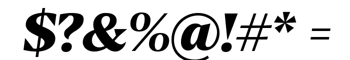 Blaak ExtraBold PERSONAL USE Italic Font OTHER CHARS