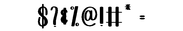 Black Alphabet Font OTHER CHARS