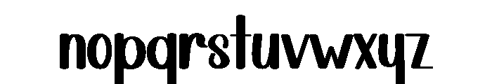 Black Alphabet Font LOWERCASE