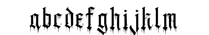 Black Blood Font LOWERCASE