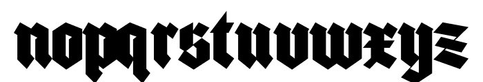 Black Brave Regular Font LOWERCASE