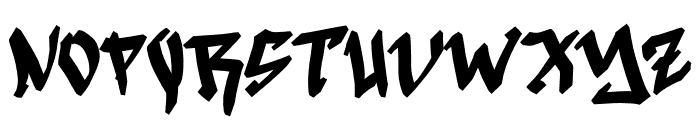 Black Destroy Personal Font UPPERCASE