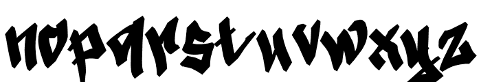 Black Destroy Personal Font LOWERCASE