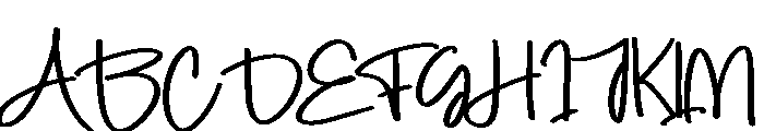 Black Girl Font UPPERCASE