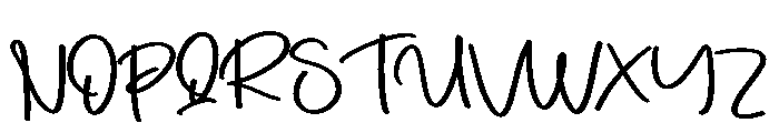 Black Girl Font UPPERCASE