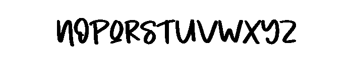 Black Girl Font LOWERCASE