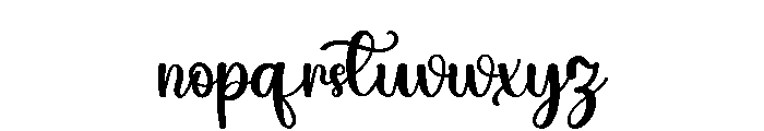Black Girls Font LOWERCASE
