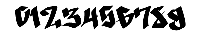 Black Graffiti Demo Font OTHER CHARS