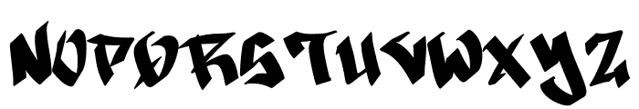 Black Graffiti Demo Font UPPERCASE