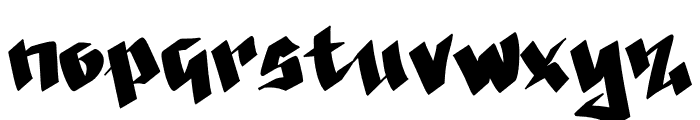 Black Graffiti Demo Font LOWERCASE
