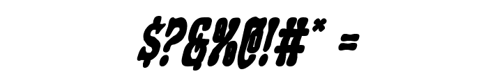 Black Gunk Bold Italic Font OTHER CHARS