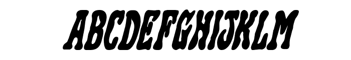 Black Gunk Bold Italic Font UPPERCASE