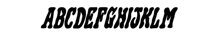 Black Gunk Bold Italic Font LOWERCASE