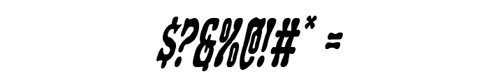 Black Gunk Condensed Italic Font OTHER CHARS