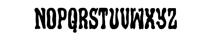 Black Gunk Staggered Font LOWERCASE