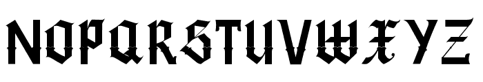 Black Gunslinger Font UPPERCASE