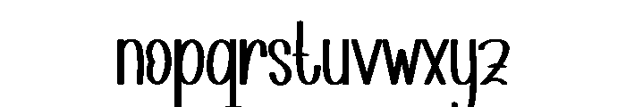 Black Homework Font LOWERCASE