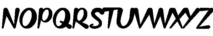 Black Honey Script Font UPPERCASE